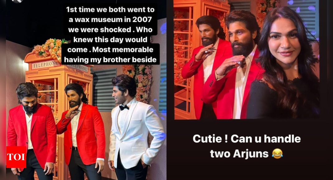 Allu Arjun's Wax Statue Reveal At Madame Tussauds: Heartfelt Moment ...