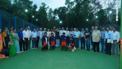 NITK-73 batch constructs and donates tennis court to Alma Mater