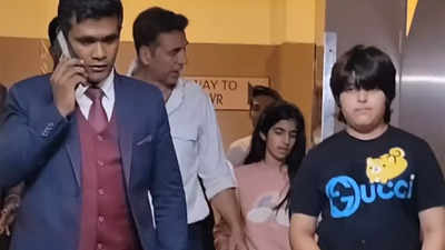Akshay Kumar steps out for movie night with his daughter Nitara ahead of the release of ‘Bade Miyan Chote Miyan’