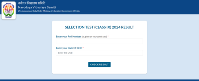 Navodaya JNVST Result 2024 out at navodaya.gov.in for Class 6, 9, direct links to check