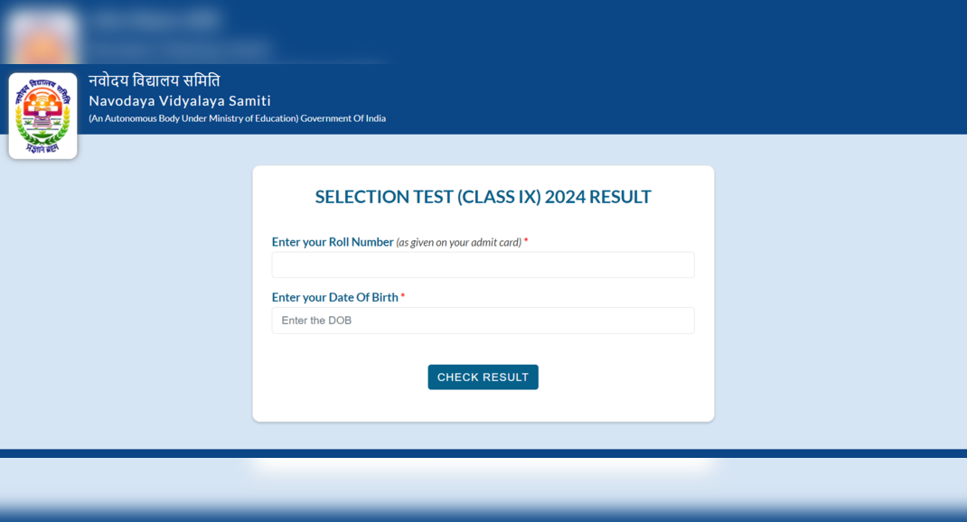 Navodaya JNVST Result 2024 out at navodaya.gov.in for Class 6, 9, direct links to check - Vimarsana News