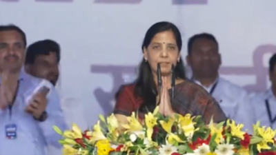 Lok Sabha elections: Wife Sunita reads out Arvind Kejriwal's 6 poll guarantees at INDIA bloc rally