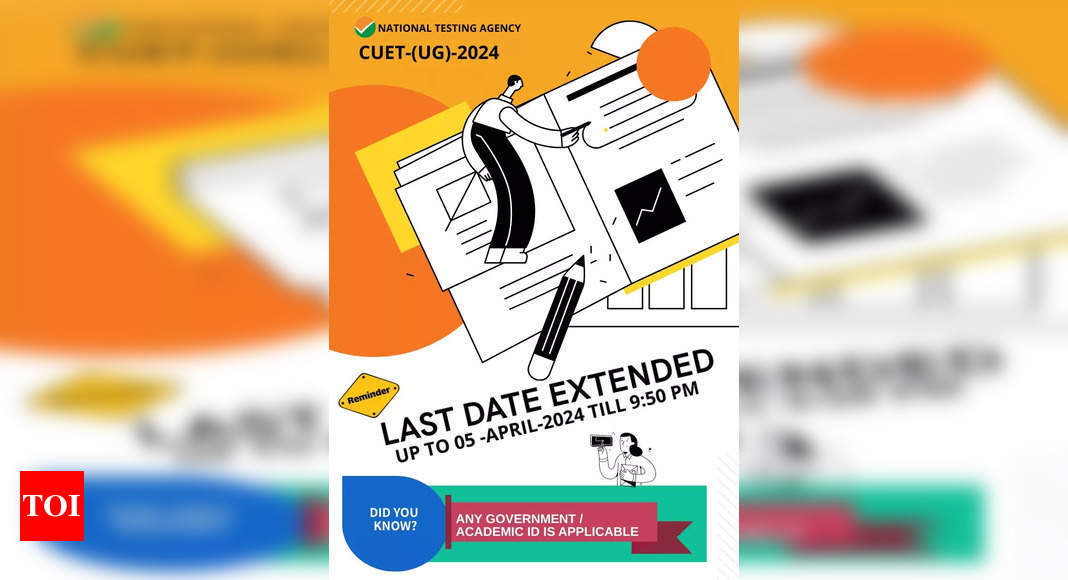 CUET UG registration deadline extended till this date in April, direct link to apply