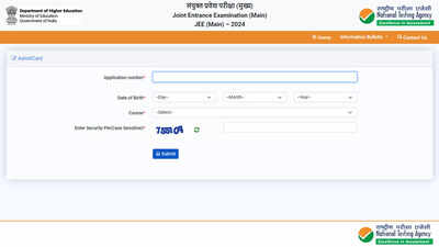 JEE Main 2024 Session 2 Admit Cards Released for April 4th, 5th, and 6th Exams; Check direct link here