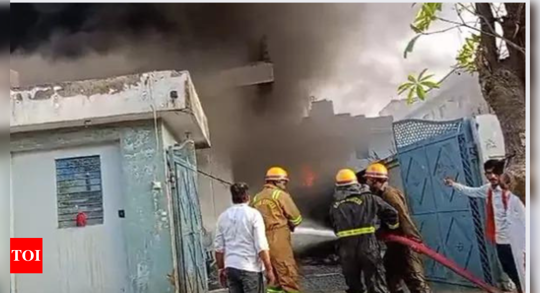 fire breaks out at eyeglasses factory in UP's Ghaziabad, none hurt