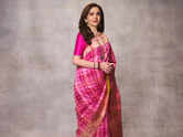 Nita Ambani stuns in rose hued Banarasi brocade sari