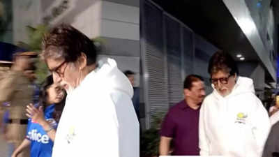 Amitabh Bachchan watches the MI Vs RR match at Wankhede, shows childlike excitement as he travels via the new undersea tunnel for the first time - WATCH