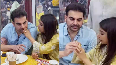 Arbaaz Khan embraces paparazzi attention after his marriage with Sshura Khan