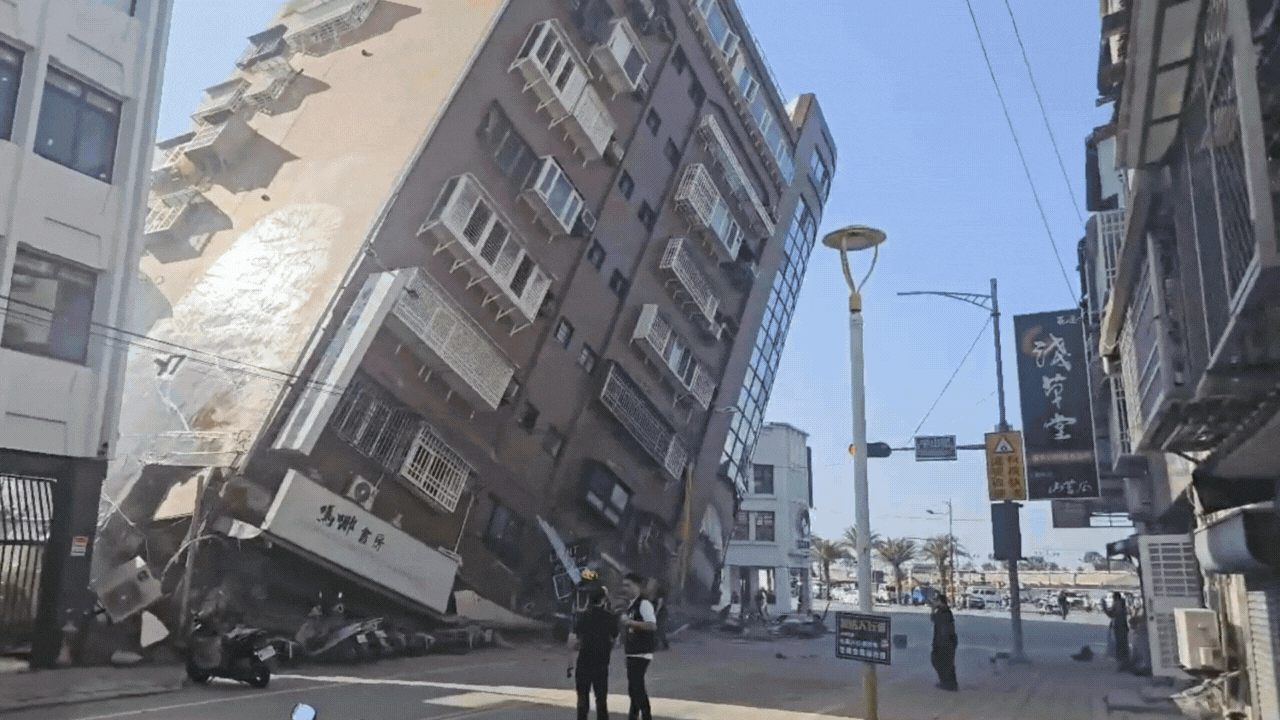 Crumbling Building Gif
