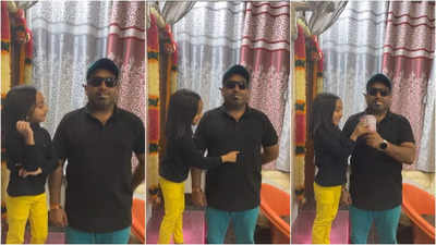 Master Anand and daughter Vanshika's adorable ATM roleplay wins hearts online, former jokes saying, "Any Time for Magalu"