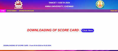TANCET 2024 scorecard out at tancet.annauniv.edu, direct link here