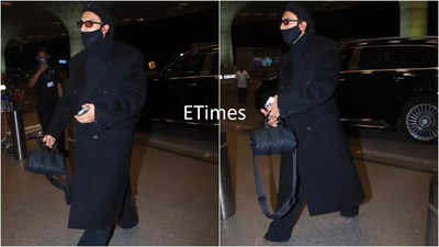 Ranveer Singh flaunts a 2.4 lakh mini LV bag at the airport