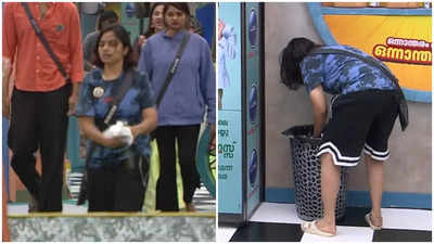 Bigg Boss Malayalam 6: Resmin throws kitchen wastes in the living area, orders Jinto to clean the mess