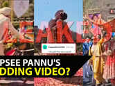 LEAKED! Taapsee Pannu and Mathias Boe's wedding video goes viral; netizens exclaim, 'Dulha cycle par aaya tha?'