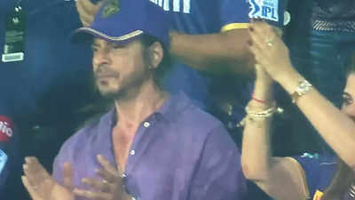 Shah Rukh Khan watches IPL match between Kolkata Knight Riders and Delhi Capitals live at Vizag cricket stadium