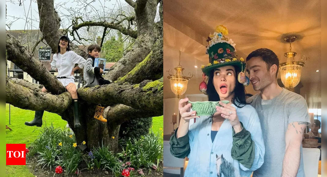 Amy Jackson celebrates a 'Blessed Easter' with fiancé Ed Westwick and son Andreas - See Photos