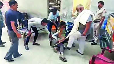 Nuh riots accused thrashes man as cop watches, booked