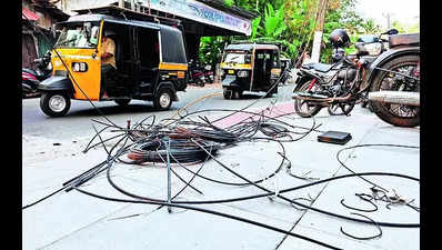 Soon, corp to start drive to remove low hanging cables