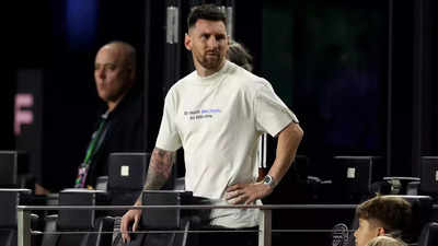 Why was Lionel Messi absent from Inter Miami's Champions Cup quarter-final?