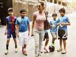 Malaika spotted with son Arhaan