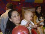 Manyata Dutt celebrating her twins birthday at Hamleys