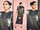 Sonam Kapoor stuns in a polka dot gown