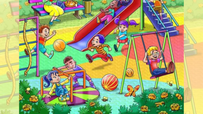 Optical Illusion: Only a genius can spot the hidden tiger in this children park