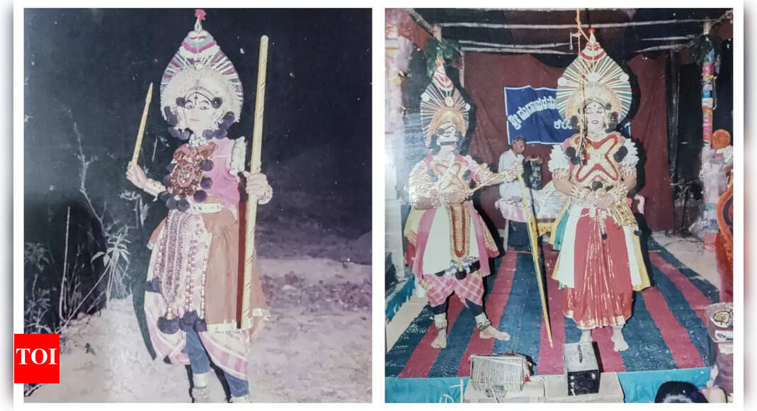 Rishab Shetty's unseen Yakshagana performance pictures during his school days | Kannada Movie News - Vimarsana News