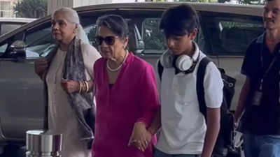 Watch: Yug Devgn’s cute caring moment with his Nani Tanuja is never to be missed!