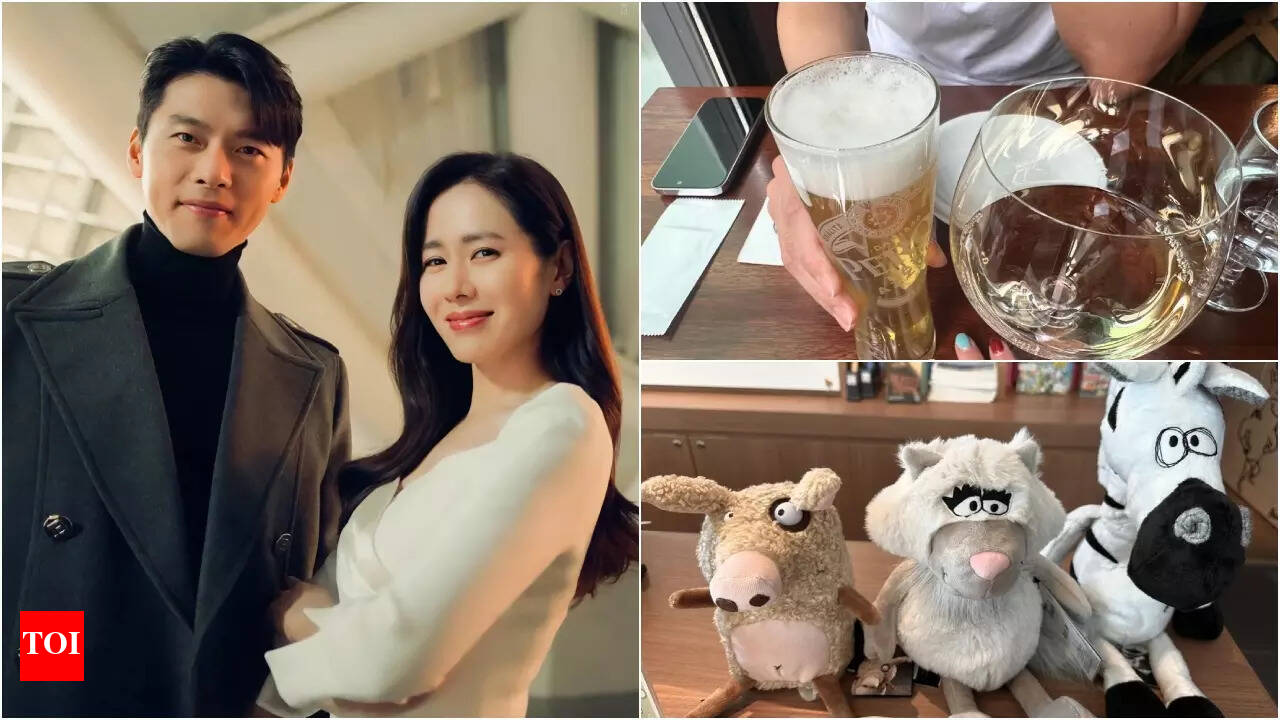 Crash Landing On You' couple enjoy a date: Hyun Bin makes a cute cameo in  wife Son Ye Jin's latest Instagram post | - Times of India
