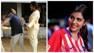Dhyan Sreenivasan and Basil Joseph playfully mock Kalyani Priyadarshan’s cricket skills. She didn’t even score a run