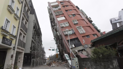 Earthquake aftershocks halt the demolition of a leaning building in Taiwan, death toll rises to 13