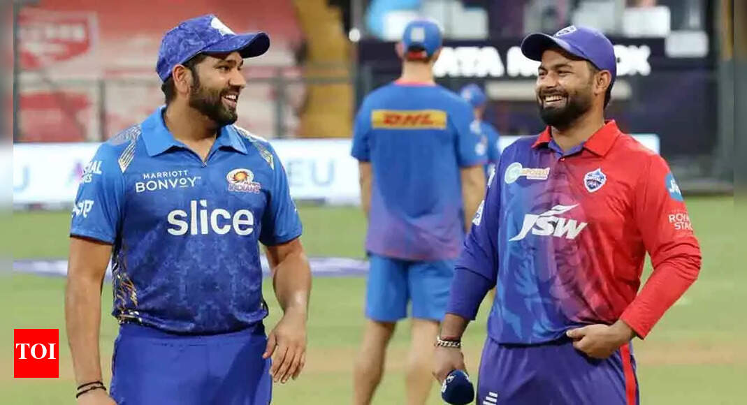 Watch – ‘HeROPANTI’: When Rohit Sharma met Rishabh Pant ahead of Mumbai Indians-Delhi Capitals clash | Cricket News – Times of India