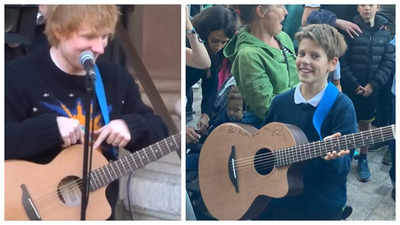 When Ed Sheeran gifted his guitar to a 10-year-old fan during an impromptu concert