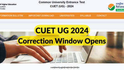 CUET UG correction window open NOW: Here's how to make changes