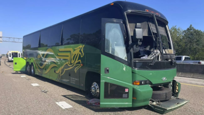 11 injured as bus carrying University of South Carolina fraternity crashes in Mississippi