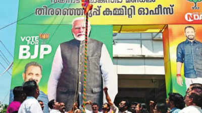 In Kerala, BJP harps on PM Modi & development, keeps RSS at arm’s length