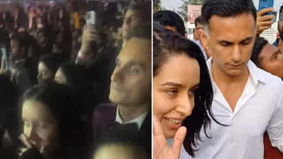 Shraddha Kapoor's UNSEEN video with rumoured boyfriend Rahul Mody attending Rihanna's concert at Ambani's pre-wedding festivities goes viral - WATCH video