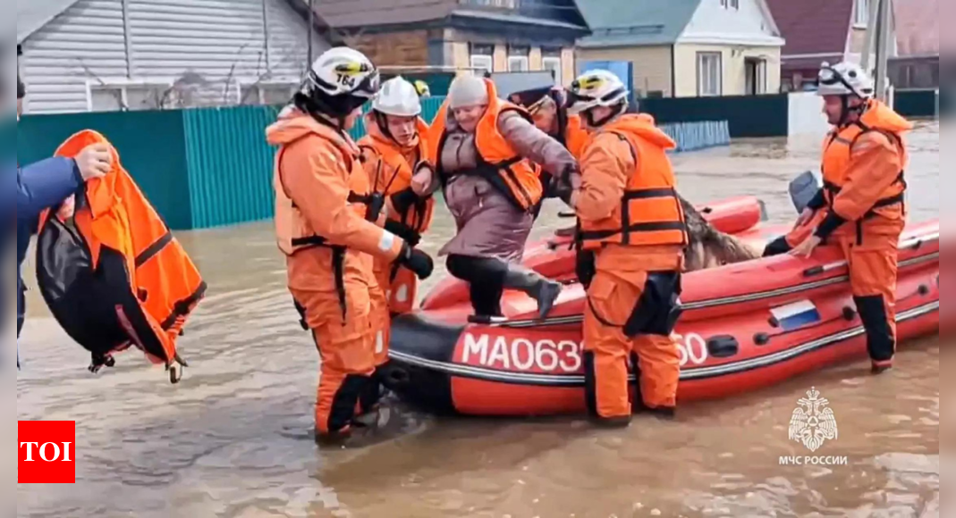 Russian flood situation ‘critical’ in Orsk after burst dam – Times of India