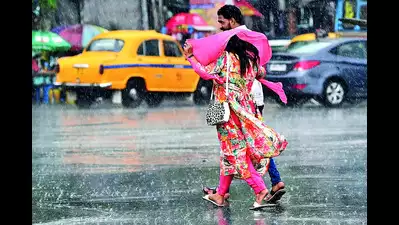 Relief from heat as thunderstorm and rain pull mercury down by 7°C