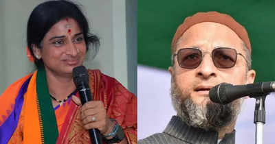 'Look at level of his friendships': BJP candidate Madhavi Latha on Owaisi receiving threats