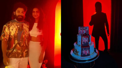 Allu Arjun rings in 42nd birthday with stylish bash, wife Sneha Reddy shares pictures