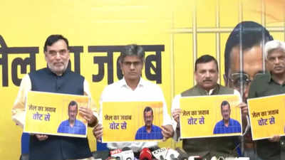 Ahead of Lok Sabha polls, AAP launches 'Jail ka jawab vote se' campaign