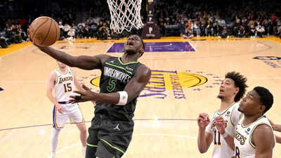 Minnesota Timberwolves claim top spot in Western Conference with win over Los Angeles Lakers