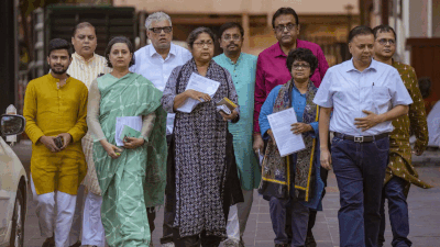 Protesting TMC Leaders Detained Outside Election Commission Office ...