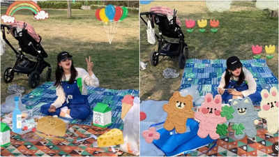 Son Ye Jin treats fans to a peek of picnic outing; Fan wonders if Hyun Bin clicked the pictures!