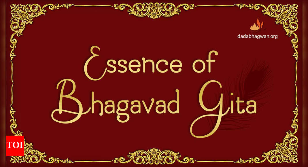 Bhagavad Gita and self realization - Times of India - Vimarsana News