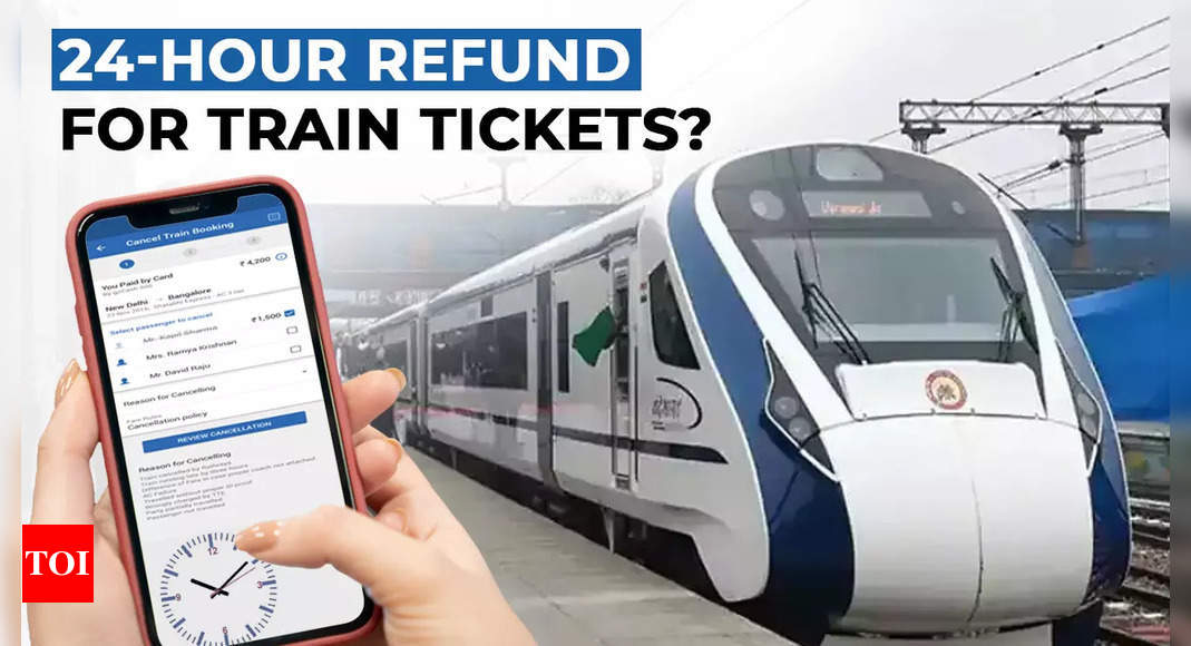 Good news for Indian Railways passengers! 24-hour train ticket refund scheme on the cards; check top 8 things on 100-day agenda – Times of India