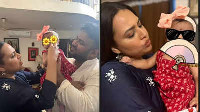 Swara Bhasker drops adorable PICS from daughter Raabiyaa's 'annaprashan' ceremony, says she chose a financially unstable and risky profession of being an artist