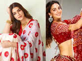 Red ethnic wear inspiration from actresses